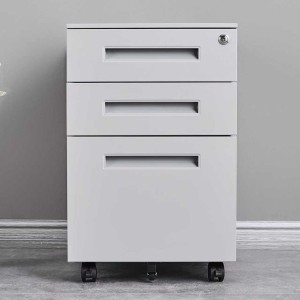 3 fiókos, gurulós szekrény, tároló fehér