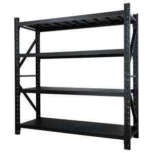 Skladový regál, 4-policový regál 200x60x200 cm, antracit