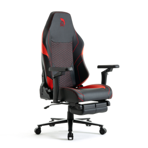 Gamer szék fekete-piros, lábtartóval Warrior (RL-511O)