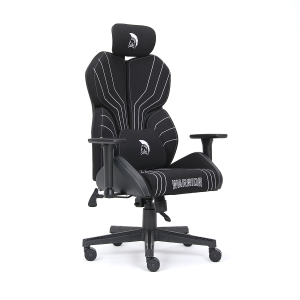 Warrior gamer szövet szék fekete-fehér (MC196-3-1)