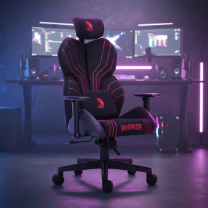 Warrior gamer szövet szék fekete-piros (MC196-3-1)