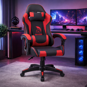 Szövet Gamer szék Warrior Basic 1-F piros-fekete