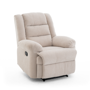 Manuális fekvőfotel, relax fotelágy zsenília bézs szövet (JNF-MANUAL-BEIGE) JN-R8053A51