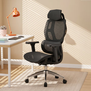 Ergonomikus irodai szék, forgószék, fekete hálós (E13 BLACK)